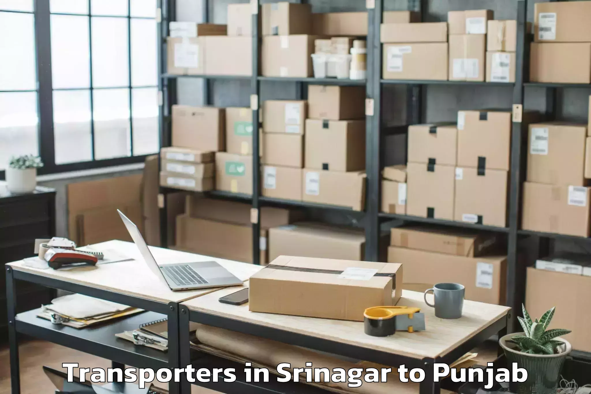 Top Srinagar to Nakodar Transporters Available